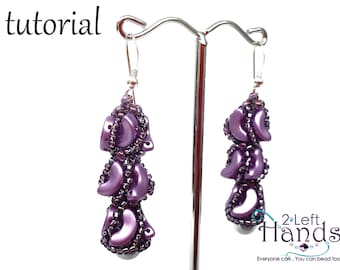 Tutorial beading earrings Beading patterns, Right Angle Weave earrings tutorial, Patterns for earrings, Beadweaving pattern, Arcpea earrings