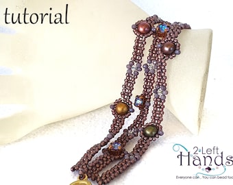 Beadwork bracelet, Bead weaving patterns, Beading patterns instructions, Beaded tutorial, Step by step beaded bracelet &quot;Cabraw&quot; bracelet