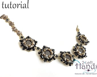 Patron PDF RAW, collier de perles, tutoriel tissage de perles, tutoriels et modèles de perles, tutoriel perlage, collier skugem