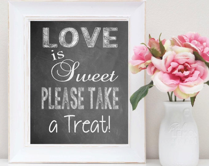 INSTANT DOWNLOAD Chalkboard Candy Buffet Sign, Wedding Candy Sign
