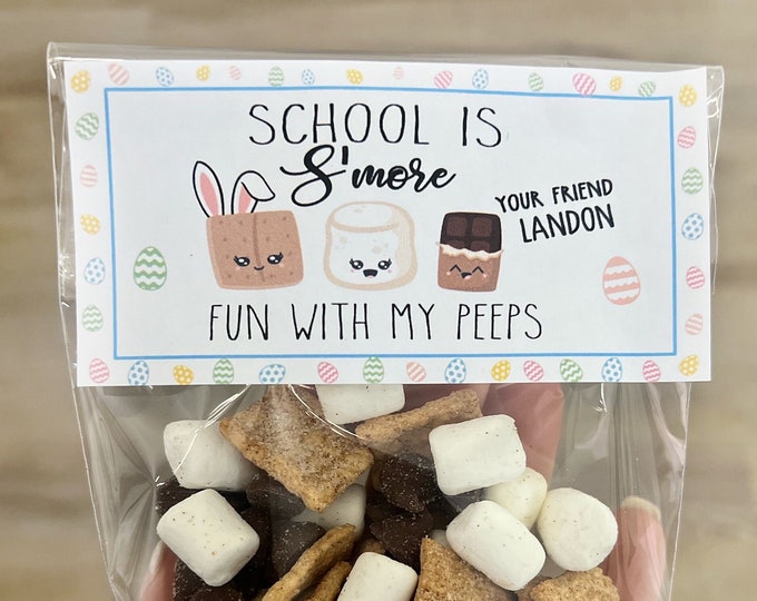 Easter Class Gifts, Easter S'mores, Easter Classroom Treats, Spring Break Class Gifts