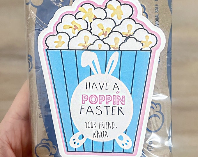 Easter Class Gift, Popcorn Kids Easter, Kids Easter Classroom Gifts, Spring Break Class Gifts