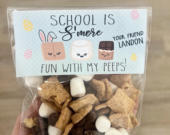 Easter Class Gifts, Easter S'mores, Easter Classroom Treats, Spring Break Class Gifts