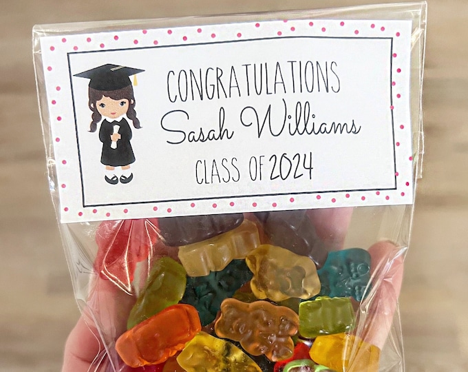 Graduation Favors, Graduation Sticker and Bags, Graduation Treat Bags, Graduation Bags, Graduation Stickers