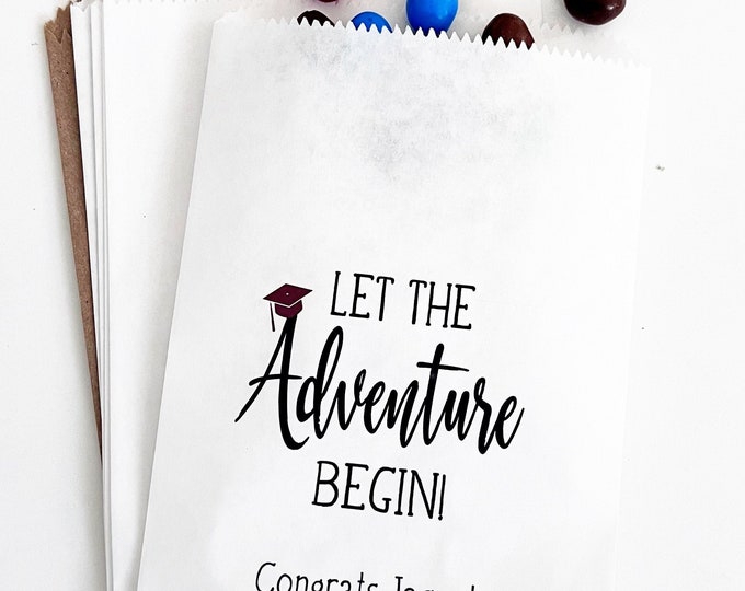Graduation Favor Bags, Favor Bags, Graduation Party Bags, Favor Bags, Graduation Favors