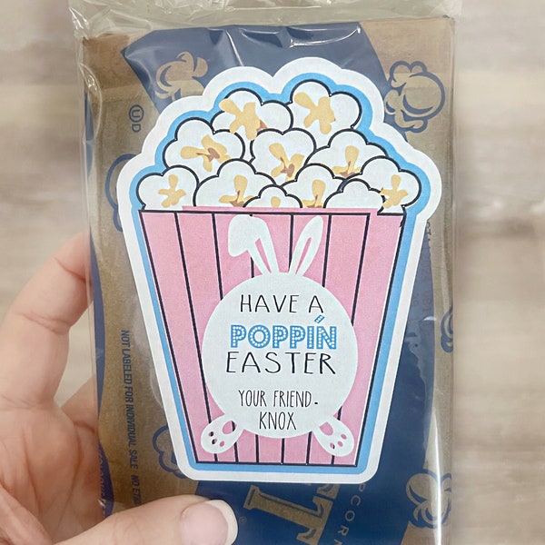 Easter Class Gift, Popcorn Kids Easter, Kids Easter Classroom Gifts, Spring Break Class Gifts