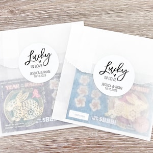 Lotto Ticket Favors, Lottery Ticket Wedding Favors, Lotto Ticket Favor Bags, Wedding Favors, Lucky in Love