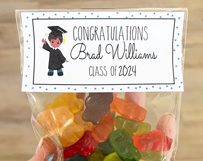 Graduation Favors, Graduation Sticker and Bags, Graduation Treat Bags, Graduation Bags, Graduation Stickers