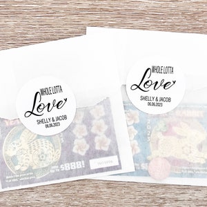 Lotto Ticket Favors, Lottery Ticket Wedding Favors, Lotto Ticket Favor Bags, Wedding Favors, Whole Lotto Love