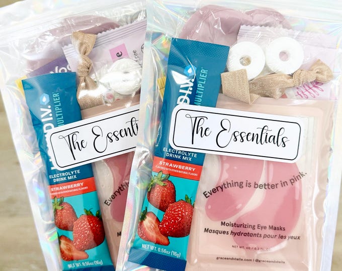 Hangover Kit, Bachelorette party, Fun Night Out Essential Kit, Girls trip