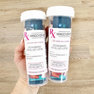 Hangover Kit, Bachelorette party, Fun Night Out Kit, Girls trip