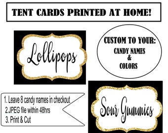 Free printable labels for candy jars