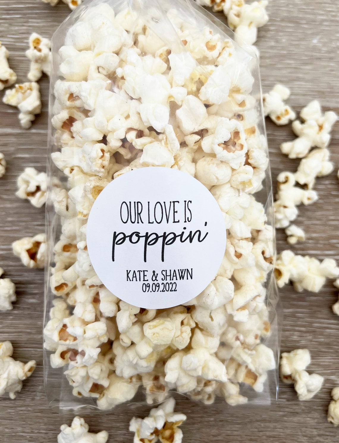 Popcorn Stickers and Bags Wedding Favors Wedding Favor Bags - Etsy