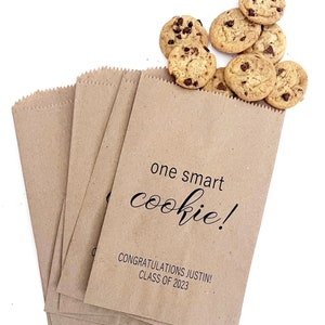 Graduation Cookie Bags, Cookie Bags, Graduation Favor Bags, Graduation Favors , Cookie Bags ,One Smart Cookie Bag