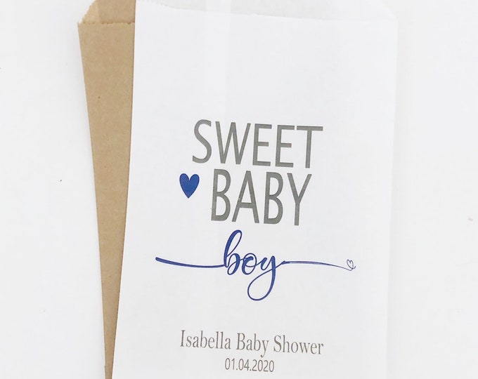Baby Shower Favor Bags, Candy Bags, Baby Shower Favors, Donut Favor Bags