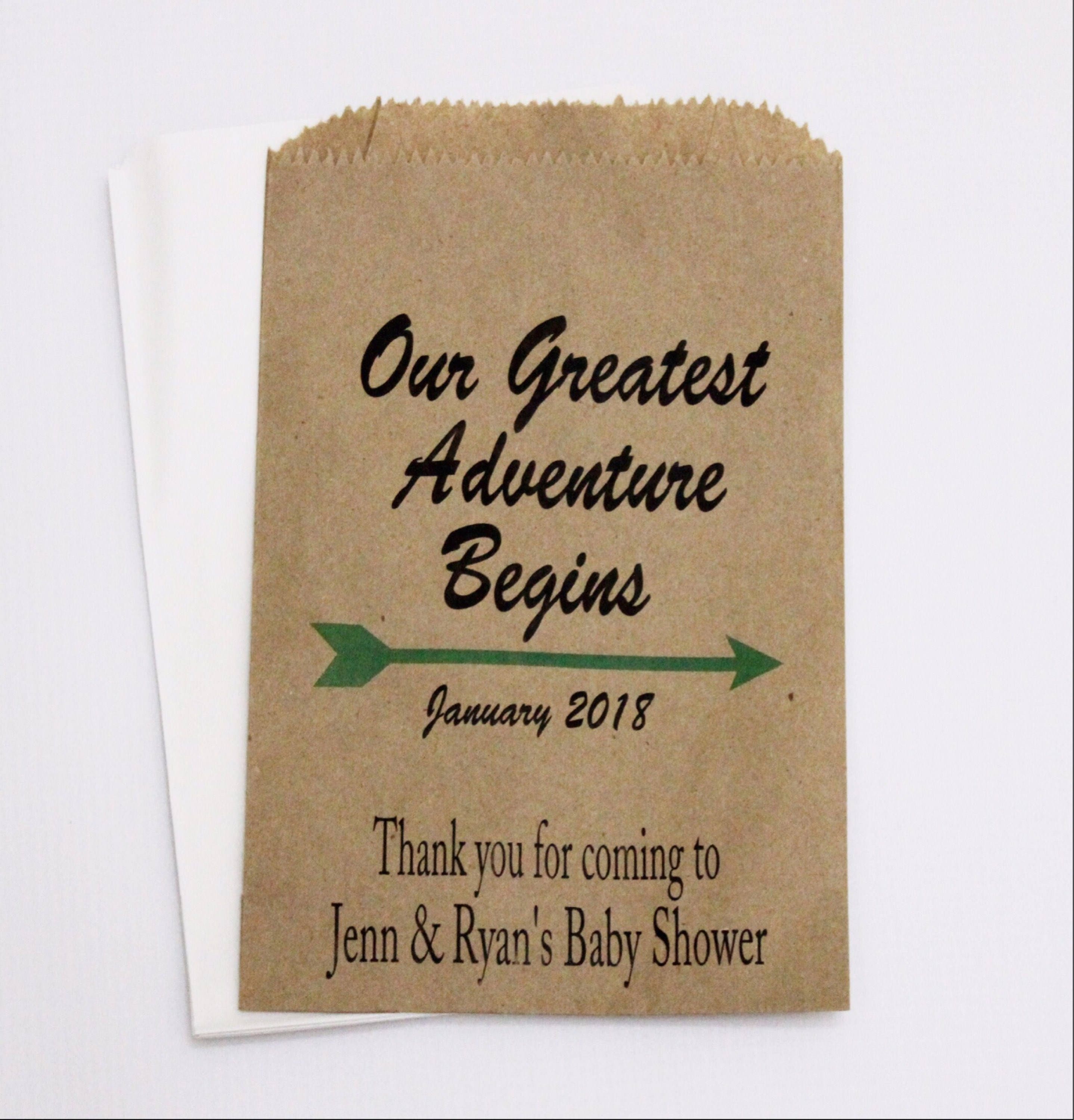 personalized popcorn bags for baby shower