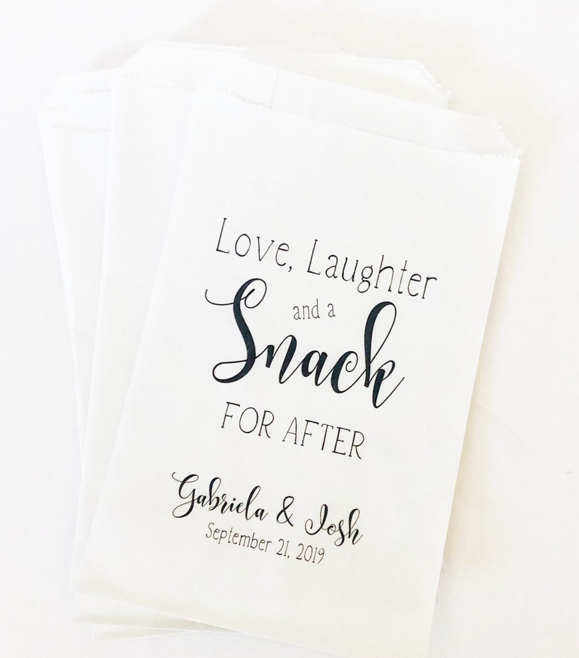 Wedding Favor Bags Favor Bags Midnight Snacksnack Favor Etsy