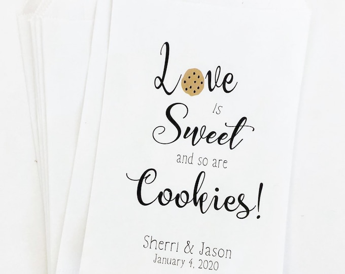 Wedding Favor Bags, Cookie Favor Bags, Favor Bags, Cookie Wedding Bags