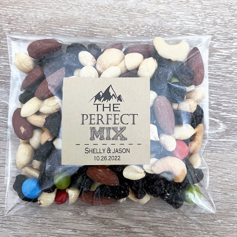 The Perfect Mix Bags Trail Mix Labels Trail Mix Bags Trail Etsy