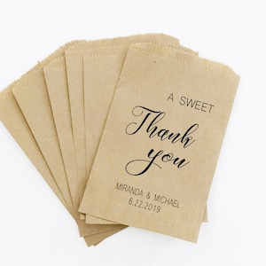 Wedding Favors, Favor Bags, Wedding Favor Bags,A sweet thank you, Candy Favor Bags, Donut Favor Bags, Treat Favor Bag