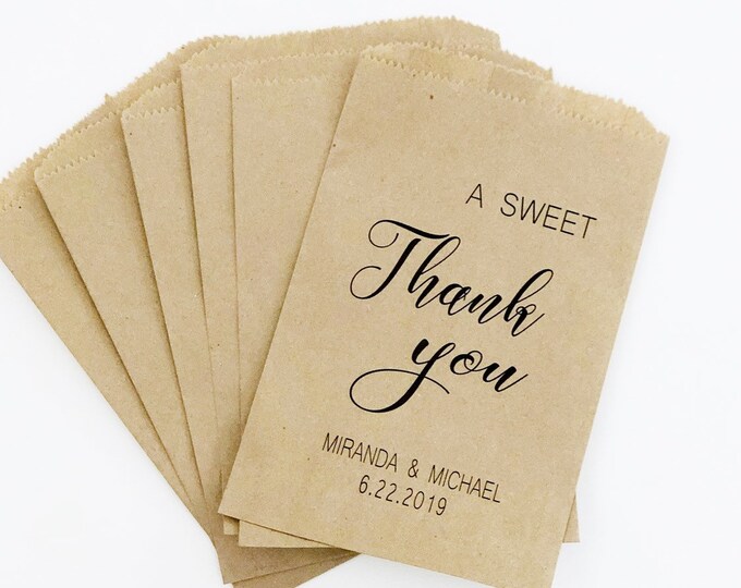 Wedding Favors, Favor Bags, Wedding Favor Bags,A sweet thank you, Candy Favor Bags, Donut Favor Bags, Treat Favor Bag