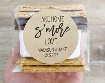 S'mores Favor Labels, S'mores Favor Bags, S'mores Wedding Favors, S'mores Favors, S'mores Favor Stickers, Wedding Favors,