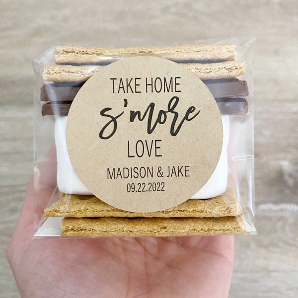 S'mores Favor Labels, S'mores Favor Bags, S'mores Wedding Favors, S'mores Favors, S'mores Favor Stickers, Wedding Favors,