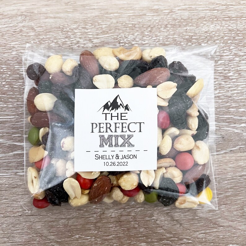 The Perfect Mix Bags Trail Mix Labels Trail Mix Bags Trail Etsy