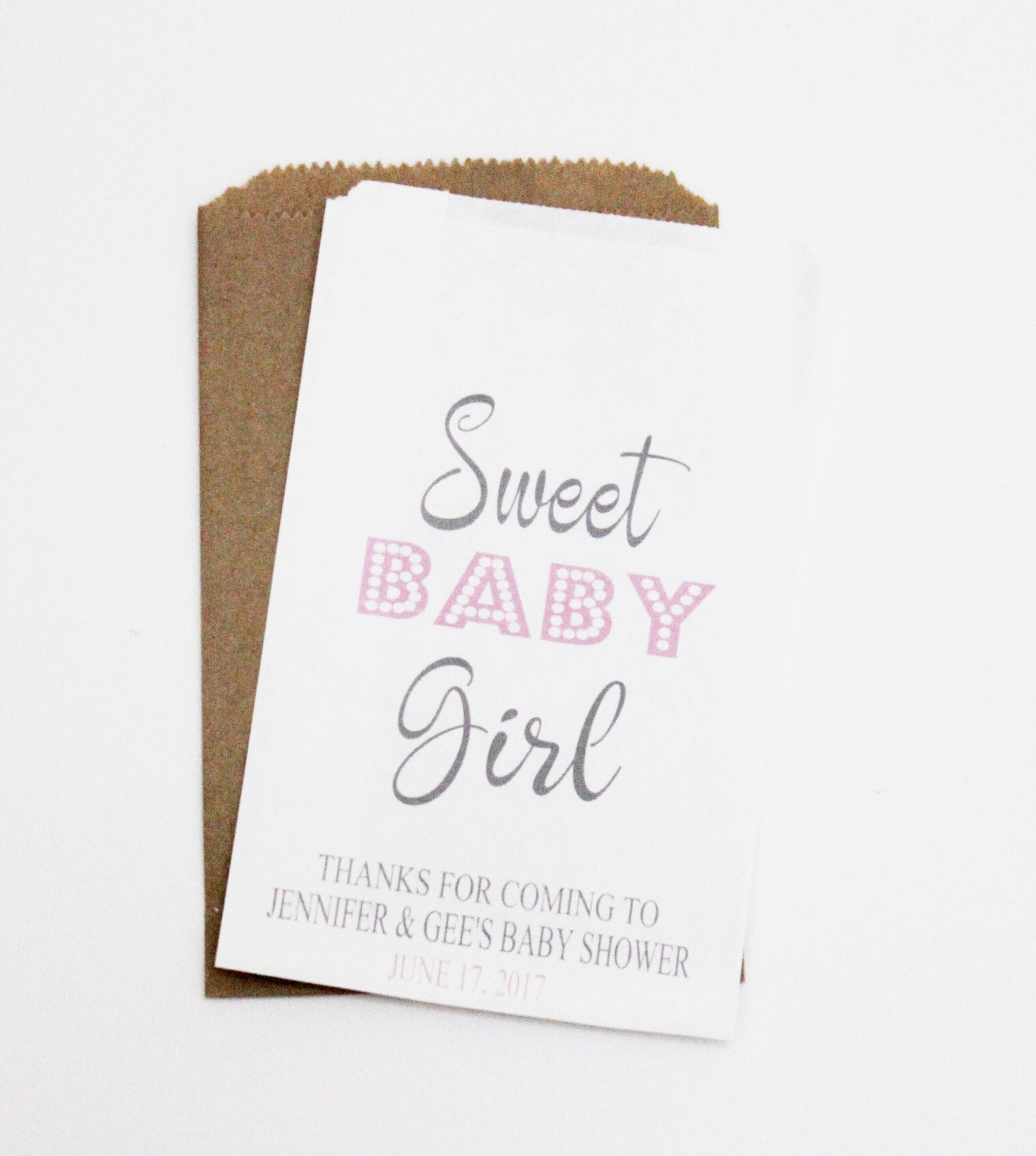 Candy Bags Baby Shower Favor Bags Baby Shower Favors Party Etsy