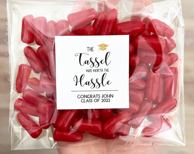 Graduation Favors, Graduation Labels, Graduation Favor Tags, Graduation Favor Bags