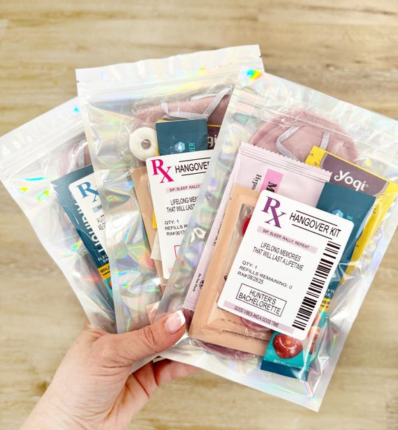 Hangover Kit, Bachelorette party, Fun Night Out Kit, Girls trip