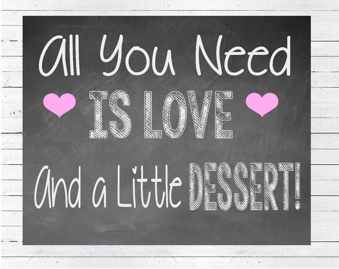 INSTANT DOWNLOAD Dessert Sign, Wedding Dessert Table, Cake Table Sign