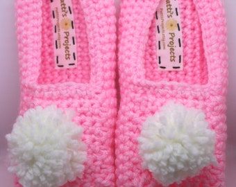 Pom Pom Slippers - Adult Sizes