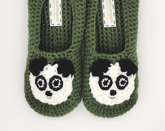 Giant Panda Slippers - Adult Women's Sizes
