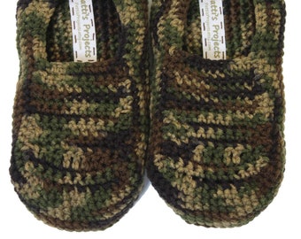 Camo Slippers - Children's Sizes