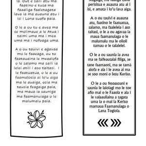 Youth Theme Bookmarks (Samoan)