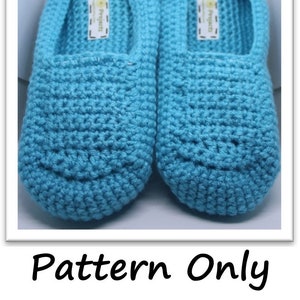 Patrón de pantuflas de crochet - Tallas juveniles