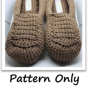 Crochet Slippers Pattern - Men&#39;s Sizes