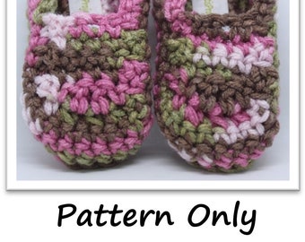 Crochet Slippers Pattern - Infant and Toddler Sizes