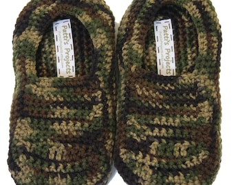 Pantuflas de camuflaje - Tallas para adultos