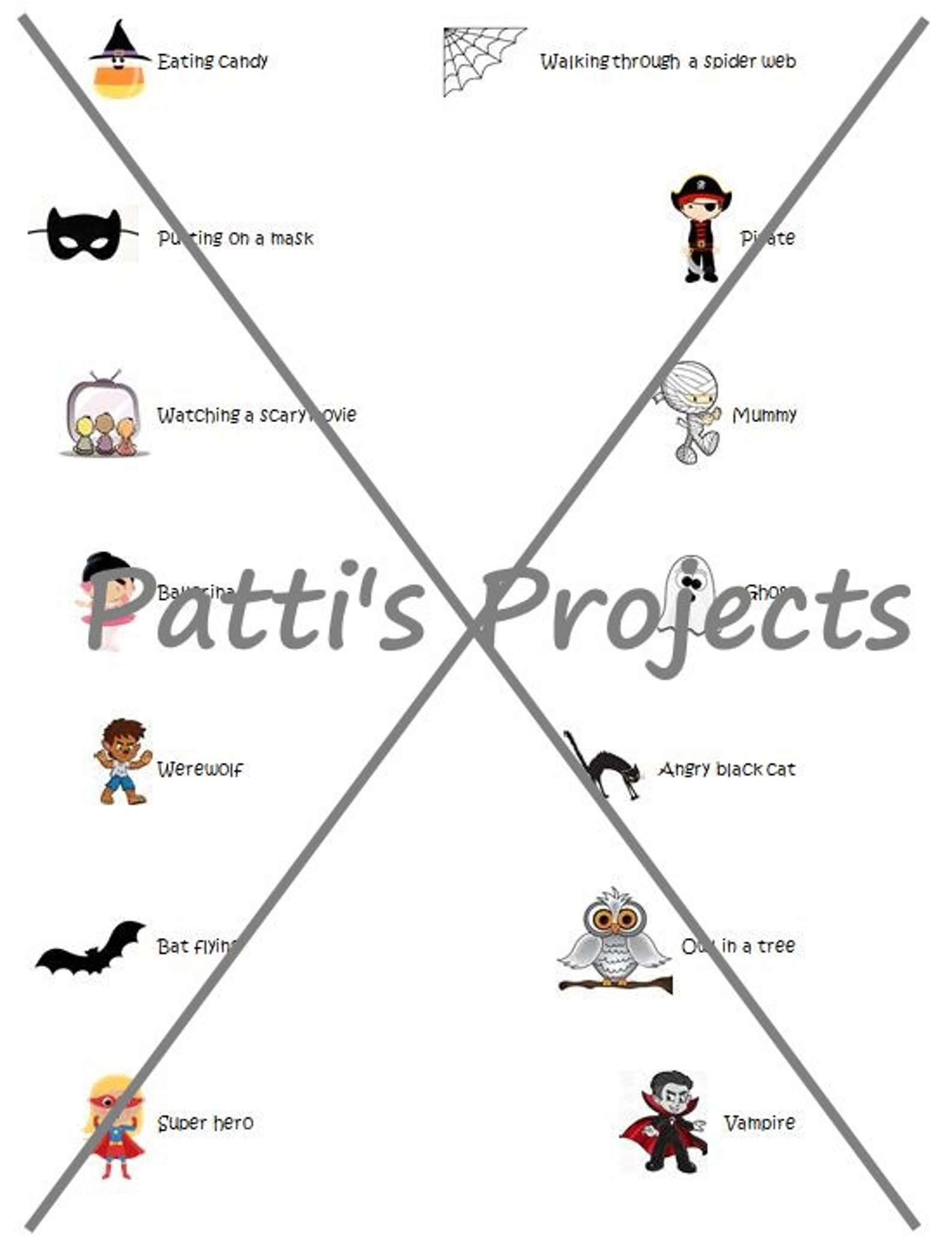 Halloween Party Games Bundle Digital Download Etsy