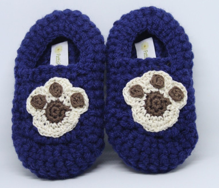 SALE Infant Paw Print Slippers - Etsy