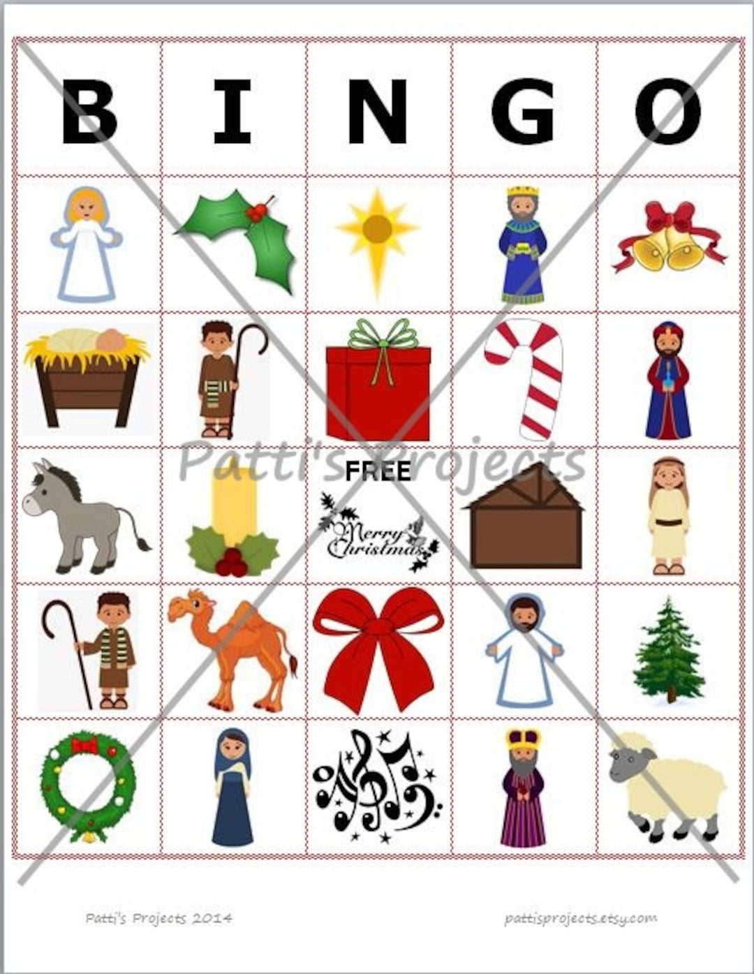 religious christmas bingo game digital download (20 cards) - etsy
