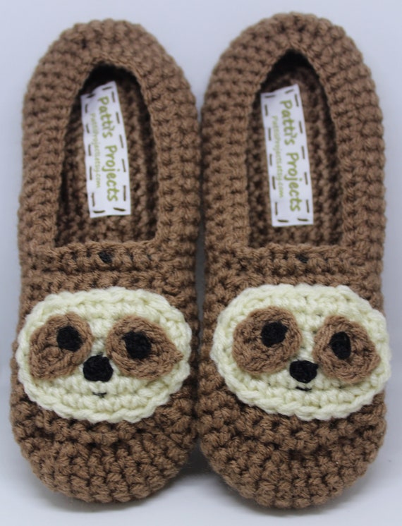 adult sloth slippers