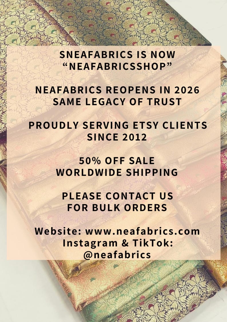 Brocade fabric Beige Gold fabric Jacquard Damask Fabric High Quality Indian Banarasi brocade Silk Wedding Bridal dress fabric by the yard image 2