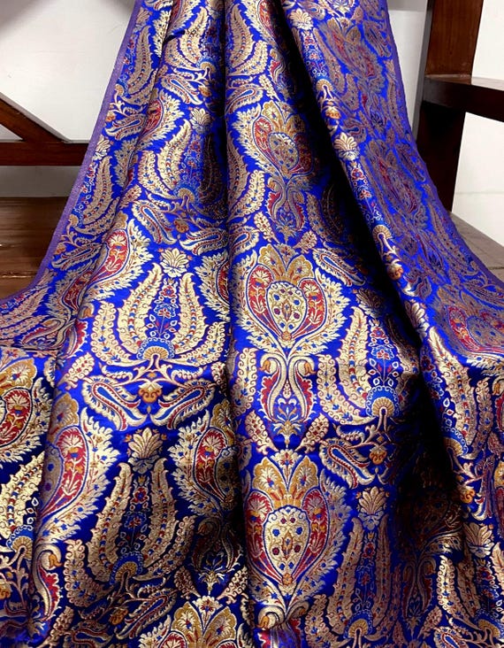 silk brocade dress fabric Amazon.com: BHYTAF Jacquard Brocade Fabric, Satin Silk Brocade, Floral  Pattern, Traditional Chinese Vintage, Blue and Yellow