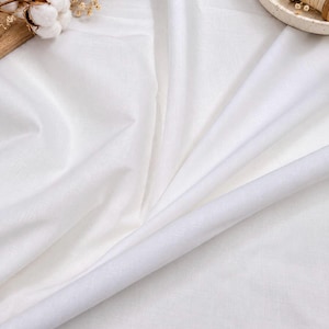 Tela 100% algodón puro por metro / 225 g/m² / 152 cm de ancho / Material de algodón suave y transpirable para confección, costura, manualidades y proyectos de bricolaje.