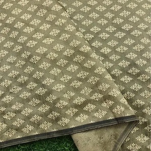 Brocade fabric Green Jacquard Damask Fabric High Quality Indian Banarasi brocade Silk Wedding Bridal dress fabric by the yard