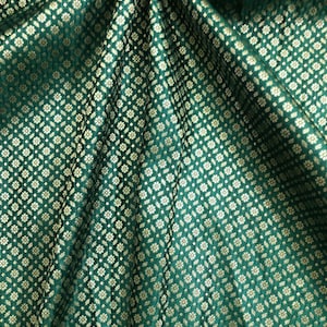 Green and Gold Brocade fabric Damask jacquard brocade Elegant Brocade Fabric Upholstery fabric Wedding Fabric by the yard/meter