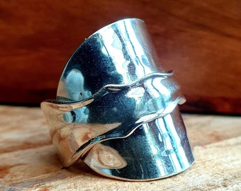 Spoon Ring !  Sterling Silver Spoon Ring . * All Sizes Available * Perfect Unusual Gift.